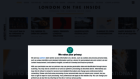What Londontheinside.com website looked like in 2021 (3 years ago)