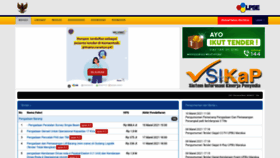 What Lpse.dephub.go.id website looked like in 2021 (3 years ago)