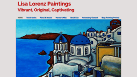 What Lisalorenzpaintings.com website looked like in 2021 (3 years ago)