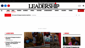 What Leadership.ng website looked like in 2021 (3 years ago)