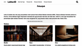 What Lektur.id website looked like in 2021 (4 years ago)