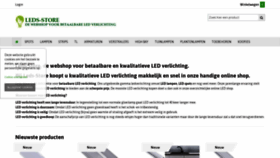 What Leds-store.be website looked like in 2021 (3 years ago)