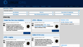 What Linux.org website looked like in 2021 (3 years ago)