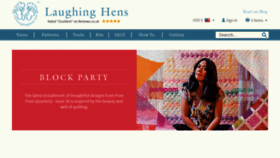 What Laughinghens.com website looked like in 2021 (3 years ago)
