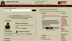 What Legalserviceindia.com website looked like in 2021 (3 years ago)