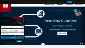 What Leonardo-hotels.com website looked like in 2021 (3 years ago)