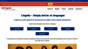 What Lingolia.com website looked like in 2021 (3 years ago)