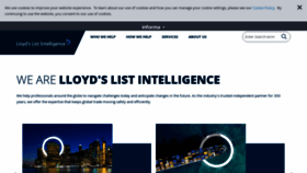 What Lloydslistintelligence.com website looked like in 2021 (3 years ago)