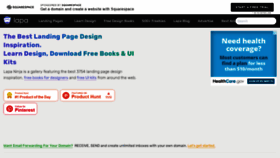 What Lapa.ninja website looked like in 2021 (3 years ago)