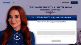 What Lawyer.com website looked like in 2021 (3 years ago)