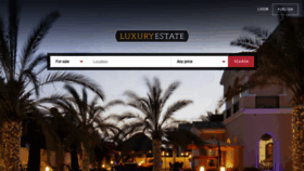 What Luxuryestate.com website looked like in 2021 (3 years ago)