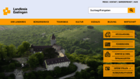 What Landkreis-esslingen.de website looked like in 2021 (3 years ago)