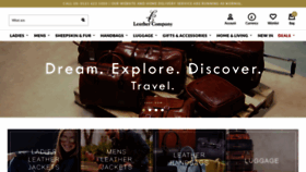 What Leathercompany.co.uk website looked like in 2021 (3 years ago)