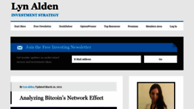 What Lynalden.com website looked like in 2021 (3 years ago)