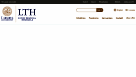 What Lth.se website looked like in 2021 (3 years ago)