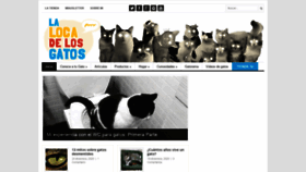 What Lalocadelosgatos.com website looked like in 2021 (3 years ago)