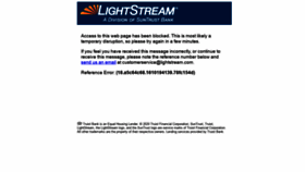 What Lightstream.com website looked like in 2021 (3 years ago)