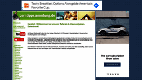 What Lerntippsammlung.de website looked like in 2021 (3 years ago)