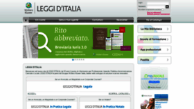 What Leggiditalia.it website looked like in 2021 (3 years ago)