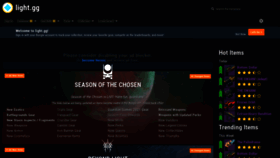 What Light.gg website looked like in 2021 (3 years ago)