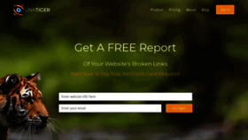 What Linktiger.com website looked like in 2021 (3 years ago)