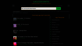 What Lagu123.gratis website looked like in 2021 (3 years ago)