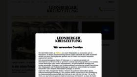 What Leonberger-kreiszeitung.de website looked like in 2021 (3 years ago)