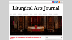 What Liturgicalartsjournal.com website looked like in 2021 (3 years ago)