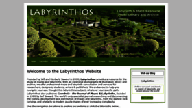 What Labyrinthos.net website looked like in 2021 (3 years ago)