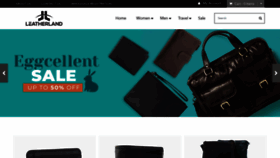 What Leatherland.com.au website looked like in 2021 (3 years ago)