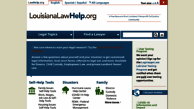 What Louisianalawhelp.org website looked like in 2021 (3 years ago)