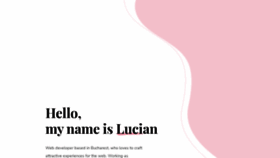 What Lucian.host website looked like in 2021 (3 years ago)