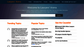 What Lawyersarena.com website looked like in 2021 (3 years ago)