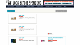 What Lookbeforespending.com website looked like in 2021 (3 years ago)