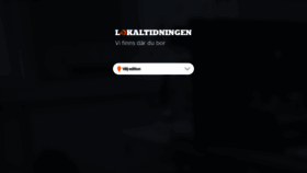 What Lokaltidningen.se website looked like in 2021 (3 years ago)