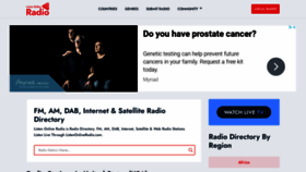 What Listenonlineradio.com website looked like in 2021 (3 years ago)