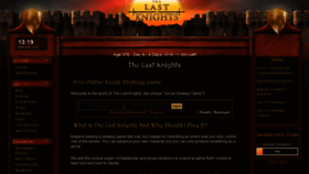 What Lastknights.com website looked like in 2021 (3 years ago)