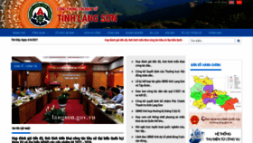 What Langson.gov.vn website looked like in 2021 (3 years ago)