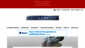 What Legxercise.com website looked like in 2021 (3 years ago)