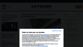 What Lefigaro.fr website looked like in 2021 (3 years ago)
