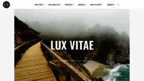 What Luxvitae.com website looked like in 2021 (3 years ago)