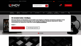 What Lindy.de website looked like in 2021 (3 years ago)