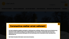 What Ludwigsburg.de website looked like in 2021 (3 years ago)