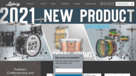 What Ludwig-drums.com website looked like in 2021 (3 years ago)