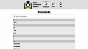 What Linuxcommandlibrary.com website looked like in 2021 (4 years ago)