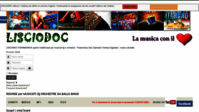 What Lisciodoc.it website looked like in 2021 (3 years ago)