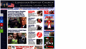 What Landoverbaptist.org website looked like in 2021 (3 years ago)
