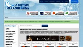 What La-boutique-des-chretiens.com website looked like in 2021 (3 years ago)