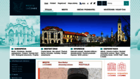 What Lucenec.sk website looked like in 2021 (3 years ago)