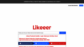 What Likeeer.com website looked like in 2021 (4 years ago)